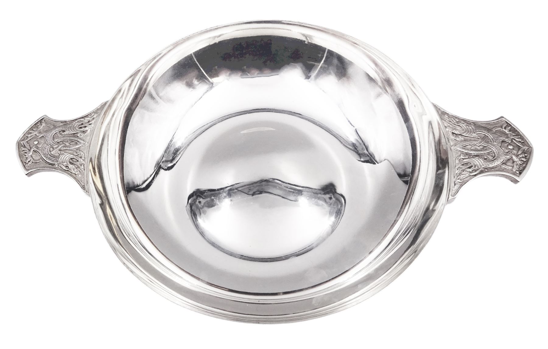 Large modern silver Quaich - Image 4 of 5