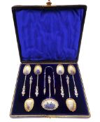 Set of six Victorian apostle top spoons
