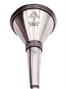 Small George III silver funnel