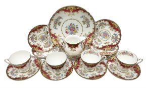 Shelley Sheraton pattern tea service for four