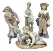 Four Lladro figures