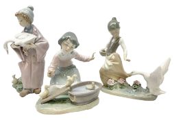 Three Lladro figures