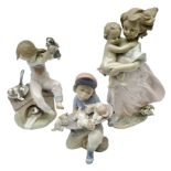 Three Lladro figures