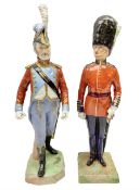 Two Napoleonic Dresden figures