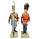 Two Napoleonic Dresden figures