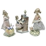 Three Lladro figures