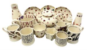 Collection of Emma Bridgewater spongeware ceramics