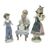 Three Lladro figures