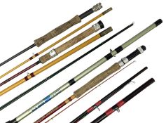 Quantity of fly and sea fishing rods and accessories