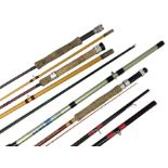 Quantity of fly and sea fishing rods and accessories