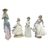 Four Lladro figures