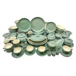 Denby Manor Green pattern part tea and dinner service