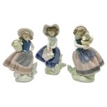 Lladro Flower Girl set