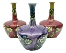 Three Minton Secessionist vases