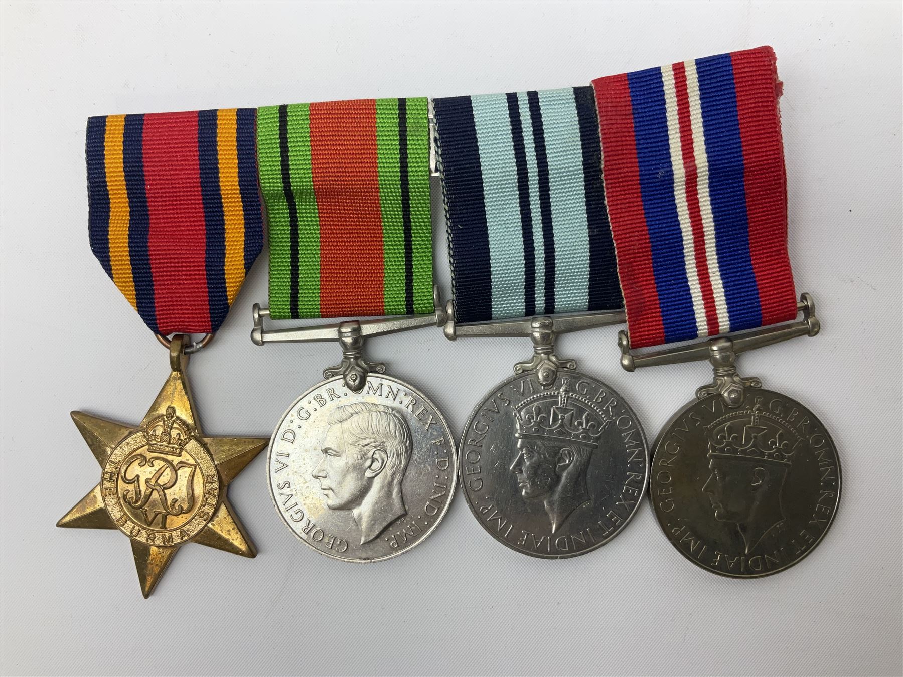 Four WWII medals comprising Burma Star - Image 7 of 9