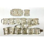Silver nurse's two piece belt buckle by John Millward Banks