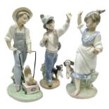 Three Lladro figures