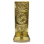 Arts & Crafts brass wall sconce