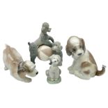 Four Lladro figures