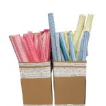 Haberdashery Shop Stock: Various rolls of fabric