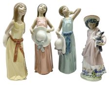 Four Lladro figures