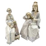 Two Lladro figures comprising Beautiful Tresses no 5757 and Great Expectations no 5650