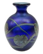 Okra Blue Arym pattern scent bottle