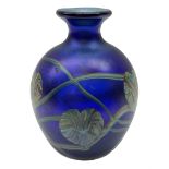 Okra Blue Arym pattern scent bottle