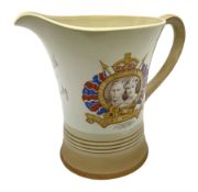 Shelley musical pottery jug commemorating the 1937 Coronation of King George VI
