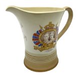 Shelley musical pottery jug commemorating the 1937 Coronation of King George VI