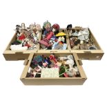 Large quantity of dolls to include oriental examples