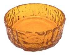 Whitefriars style orange bark effect bowl