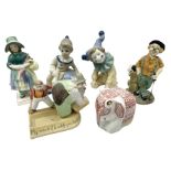 Late 19th/early 20th century German bisque comical novelty vesta holder and striker