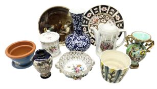 Quantity of ceramics to include Royal Crown Derby Imari plate