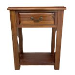 Mahogany stand fitted with drawer and under-tier