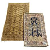 Persian pale ground Bokhara rug (159cm x 91cm)