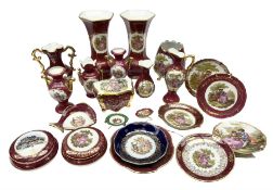 Quantity of Limoges ceramics predominantly in the 'La Reine' pattern