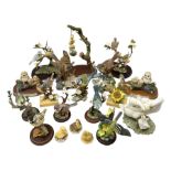 Quantity of bird figures and figure groups to include Border Fine Arts