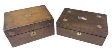 Wooden Victorian sewing box