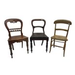 Three Victorian chairs