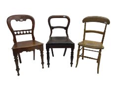 Three Victorian chairs