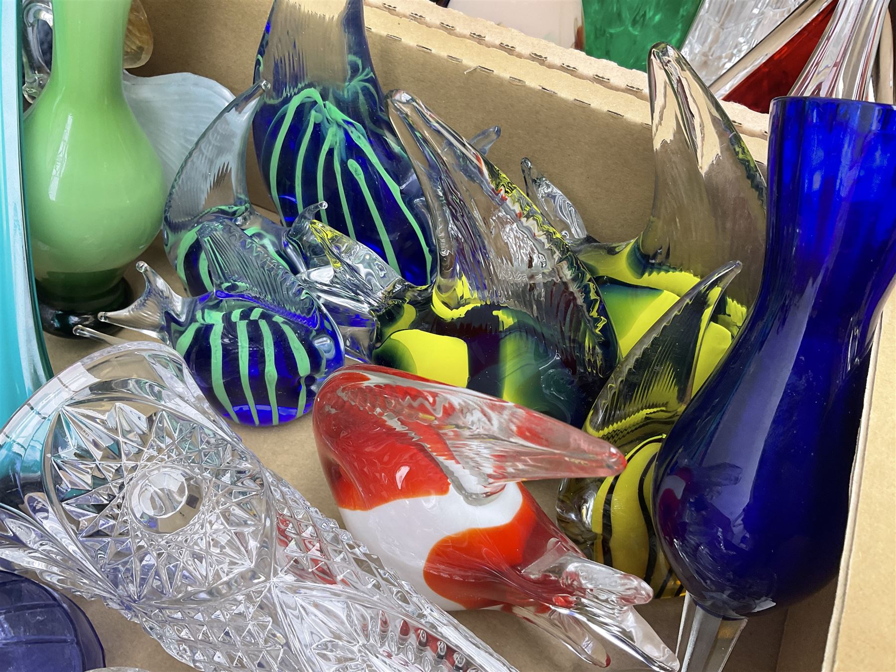 Quantity of art and murano style glass ware - Bild 5 aus 9