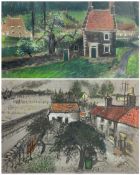 Pat Faust (British fl.1950-2000): 'Hutton-Le-Hole' and Garden Landscape