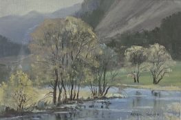 Peter Shutt (British 1926-2016): River Derwent - near Grange-in-Borrowdale