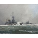 John Rohan Dominy (British 1926-): British Naval Convoy