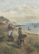 Kate E Booth (British fl.1850-1898): Lady Palmer's Cottage Runswick Bay