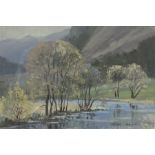 Peter Shutt (British 1926-2016): River Derwent - near Grange-in-Borrowdale