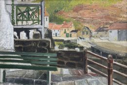 Pat Faust (British fl.1950-2000): 'Staithes'