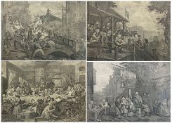 After William Hogarth (British 1697-1764): 'Humours of an Election' - 'An Election Entertainment Pla