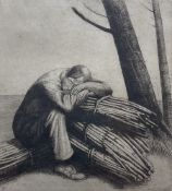 Frederick Austin (British 1902-1990): The Faggot Gatherer Taking a Rest